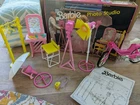 VTG 1989 Barbie Dance Magic Photo Studio Mattel Arco Toys w Box & Motor Bike