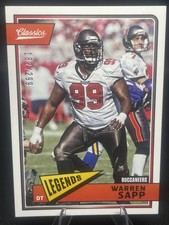2018 Panini Classics - Legends Warren Sapp #186 Red Back /299