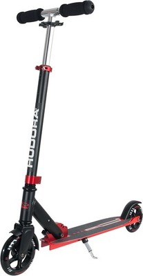 HUDORA BoldWheel L Scooter Schwarz Rot Klappbar Cityroller bis zu 100 kg