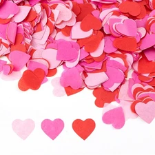 6000pcs Valentine's Day Heart Confetti Decoration, Paper Heart Shaped Table C...
