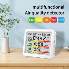 Air Quality Detector Portable CO2 Meter with Alarm for Office Bedroom Cars