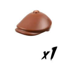 1x LEGO 2514 • Mütze Kopf figurteil • reddish brown