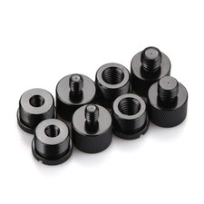 8x Mic Stand Thread Adapter Set 5/8 Female To 3/8 Male 5/8 Female To 1/4 Male