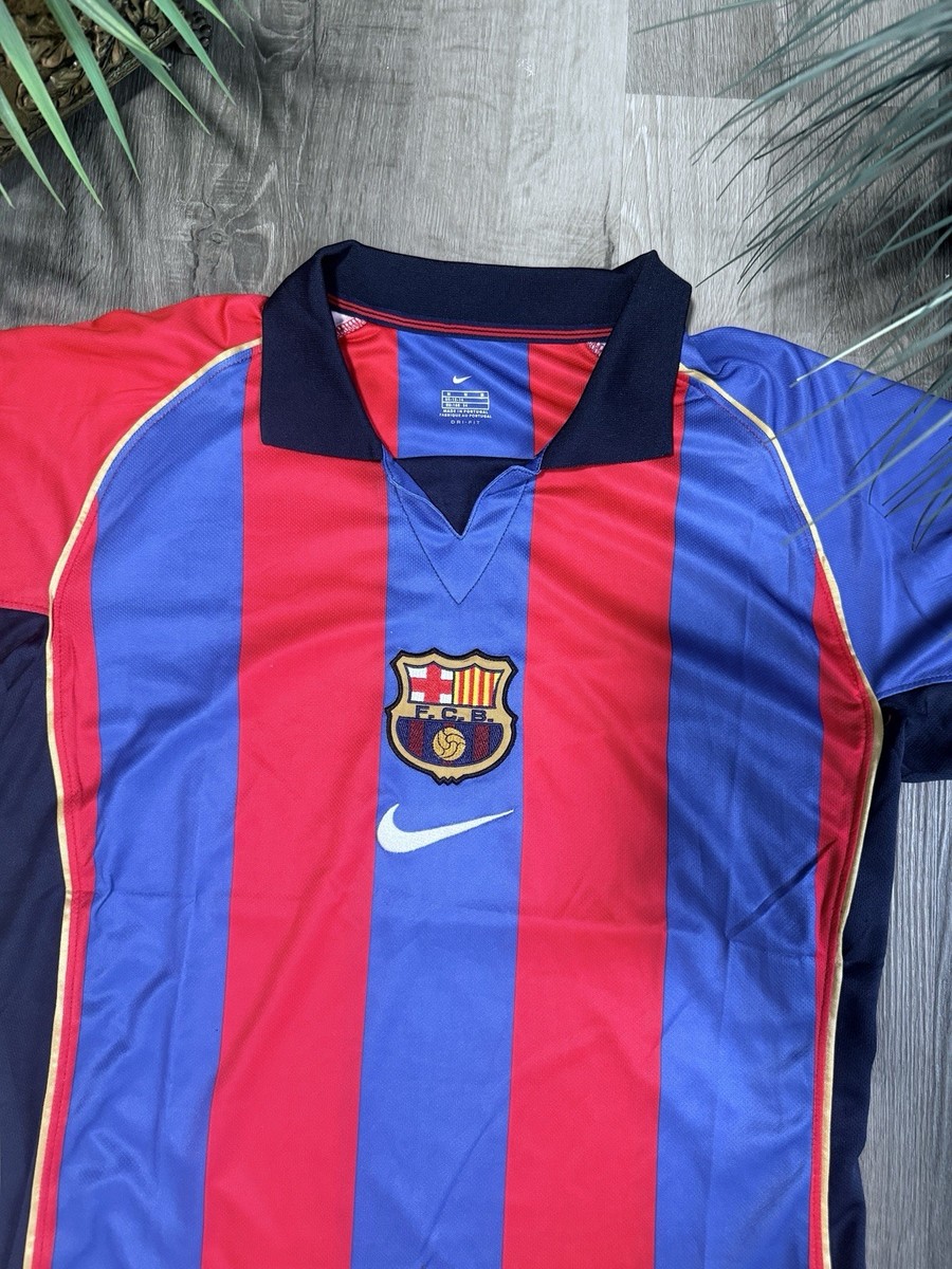 NIKE 2001〜2002 FCバルセロナ ユニフォーム Nike Fc Barcelona 2001/2002 Home Retro Soccer Jersey Vintage