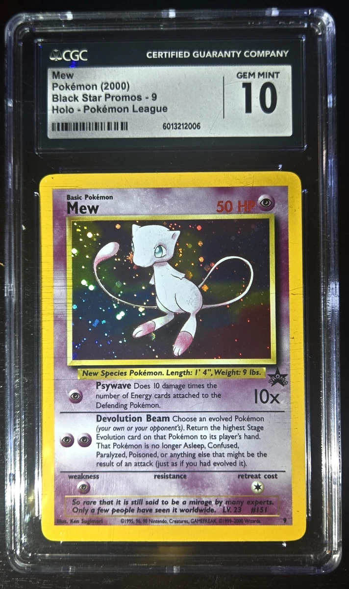 Pokémon TCG Grade 10 Mew Individual Collectible Card Game Cards