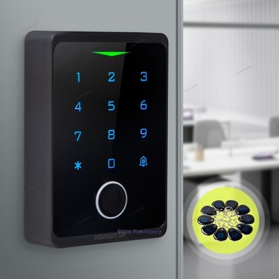 Waterproof Fingerprint Password Access Control  Unit with ID Keyfobs US Stock