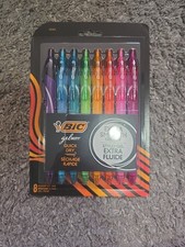 BIC Gelocity Quick Dry Assorted Colors Gel Pens, Medium Point 0.7mm , 8-Count