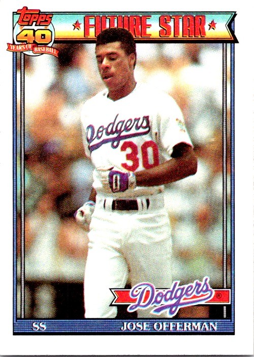 1991 Topps #587 Jose Offerman