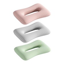 Ear Piercing Pillow Ergonomic with AN Ear Hole Decoration Removable Pillowcase