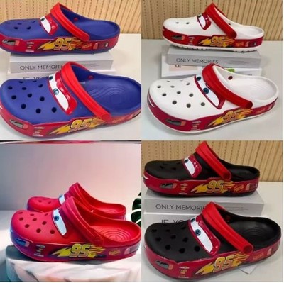 NEW Crocs Lightning McQueen Clog Adult Shoe Limited Waterproof EVA Sandal