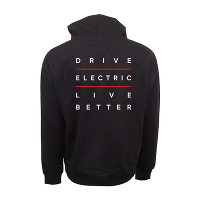 Tesla Drive Electric Live Better Graphic Hoodie