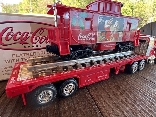 K-Line Coca Cola FLATBED TRUCK W/ TRAIN CABOOSE NIB DC 029 - Picture 2 of 6