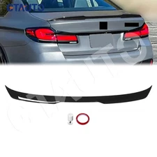 GLOSS BLACK CS STYLE TRUNK SPOILER FOR 2017-23 BMW 5-SERIES G30 530I 540I M550I