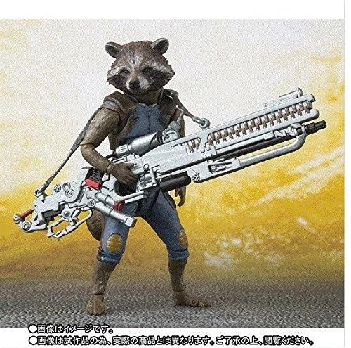 Figura de acción S.H.Figuarts Rocket Raccoon Avengers/Infinity War Bandai Japón Foto 4 de 4
