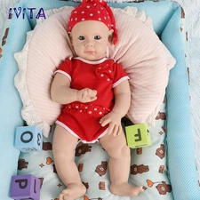 IVITA 21" Floppy Silicone Reborn Baby Girl Newborn Cute Squishy Silicone Doll