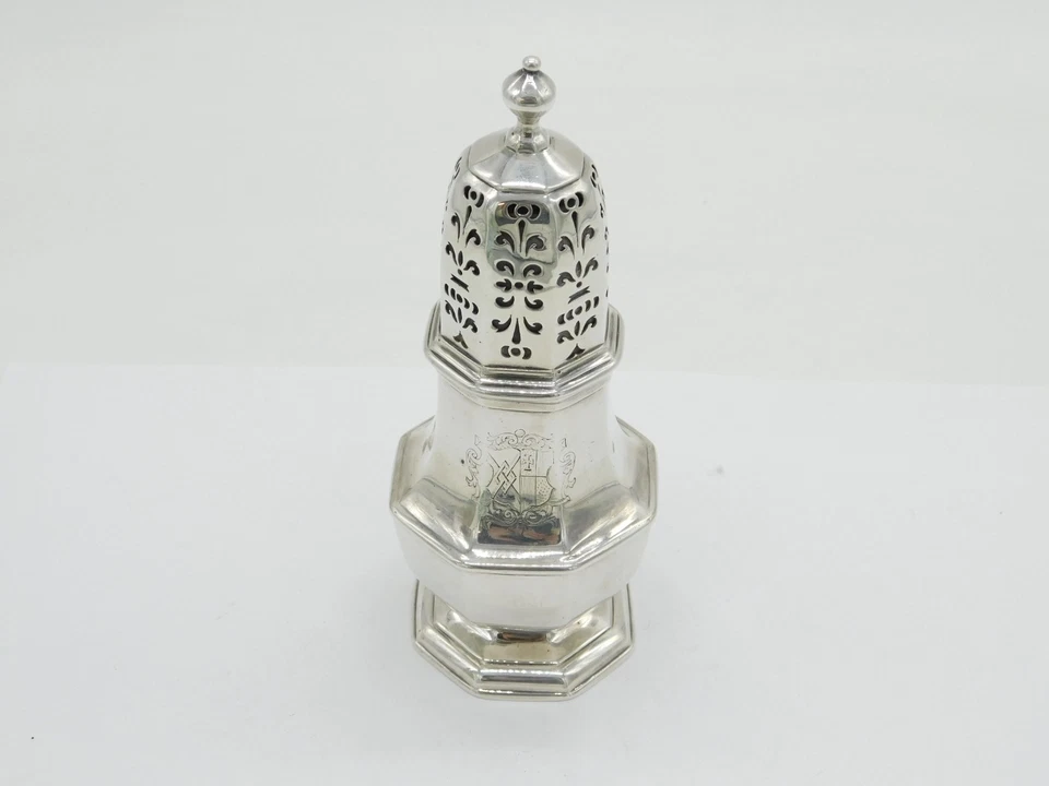 Lanzador de plata antiguo Queen Anne Britannia 1705 Charles Adam Foto 2 de 4