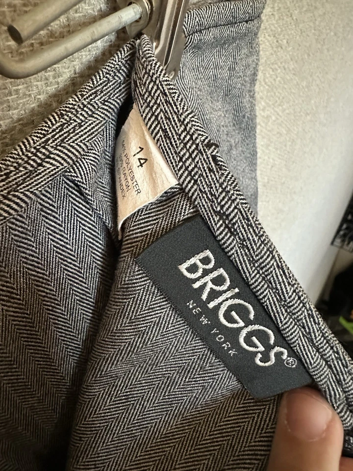 Briggs NY Women’s Pleated Schoolgirl Skirt Size 14 Black/White/Gray Made in USA - Image 2 of 4