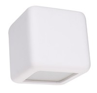 Wandlampe Weiß Keramik B: 14 Cm Bemalbar Indirekt Up Down Wandleuchte Innen
