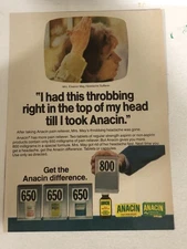 1981 Anacin Medicine Vintage Print Ad Advertisement pa16