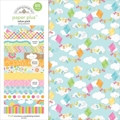 Doodlebug PPAP-5175  Paper Plus Value Pack 12''X12'' 8/Pkg-Spring