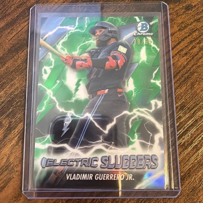 2026 Bowman Chrome Electric Sluggers Vladimir Guerrero Jr. Green /99 Blue Jays