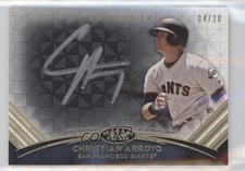 2018 Topps Tier One Talent Silver Ink 4/10 Christian Arroyo #TTA-CA Auto 0b0