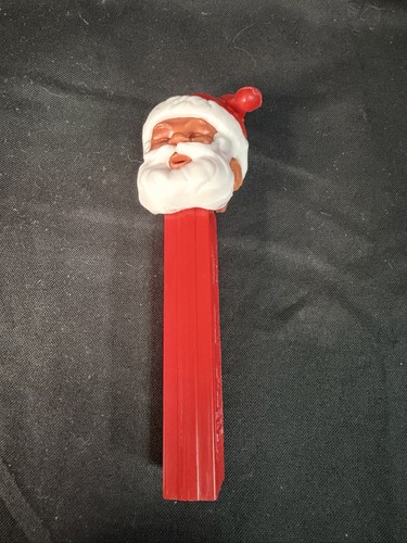 Vintage PEZ Santa Claus Dispenser Red Stem Closed Eyes