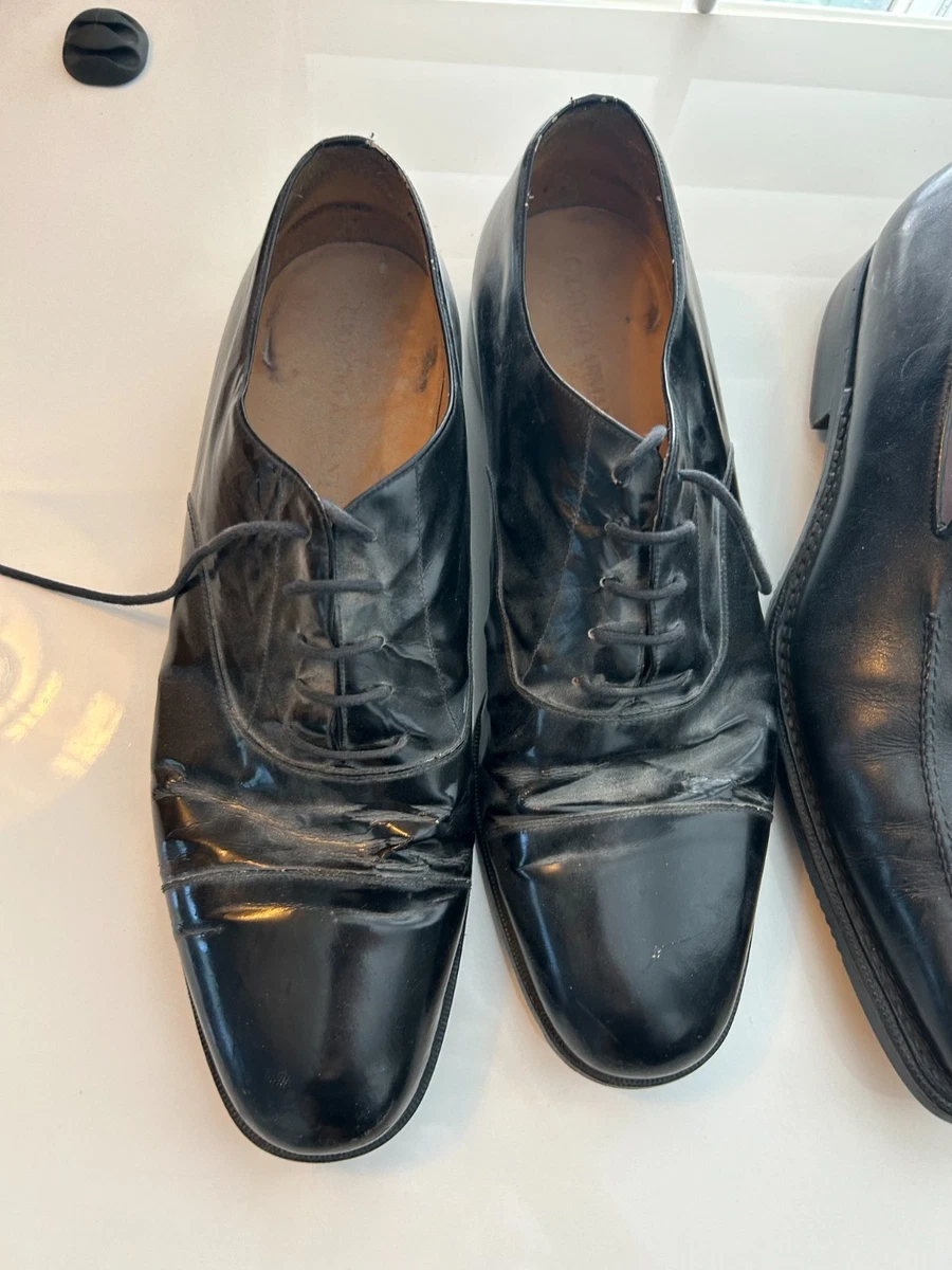 Giorgio Armani Patent Leather Dress Shoes for Men for sale | eBay