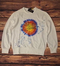 Polo Ralph Lauren Mens M Logo Tie Dye Print Fleece Sweatshirt NWT 198