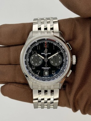 Breitling Premier B01 Chronograph 42 AB0145221B1A1 Unworn Box Card