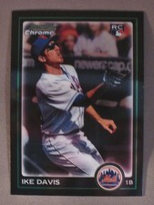 2010 BOWMAN CHROME IKE DAVIS RC #203 NEW YORK METS ROOKIE CARD