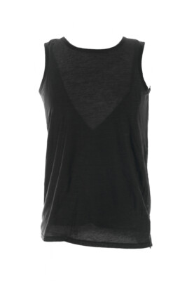 Kiind Von Neu Kaviar Ärmellos U-Ausschnitt Pleated-Back TOP XS