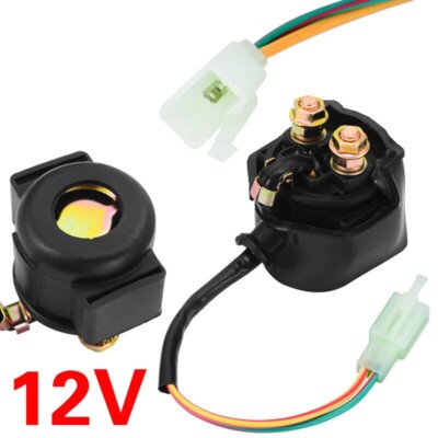 2 wire 2 Pins Anlasserrelais Magnetspule Für GY6 50-250CC Motorräder Scooter AG