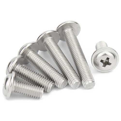 Phillips Flanged Button Head Screws A2 Stainless Steel Pozi Flange Bolts M1.4-M6 - Picture 3 of 87