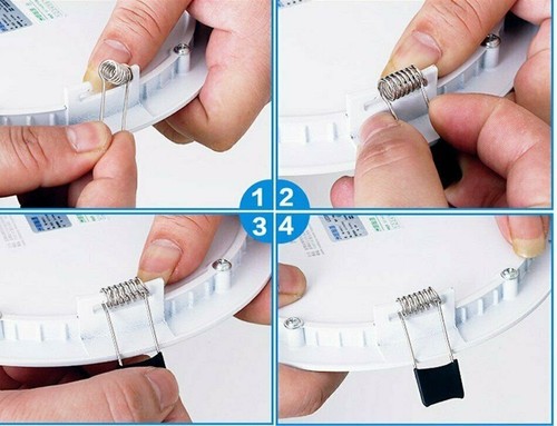 Foco empotrable panel redondo LED focos empotrables Ultraslim AC220-240V luces lámpara - Imagen 10 de 19