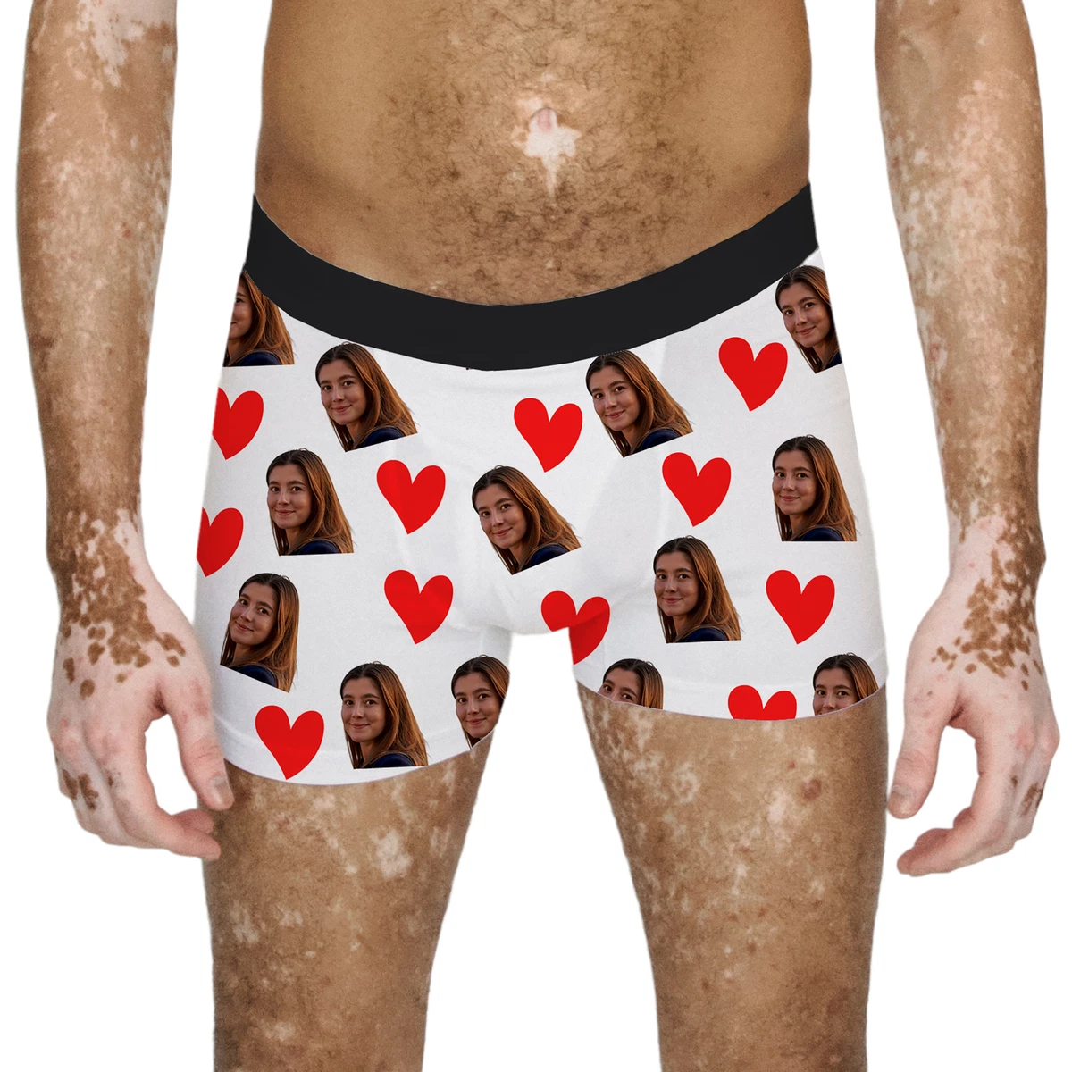 PERSONALISED BOXERS Briefs Mens Lovers Picture CUSTOM Underwear Boyfriend  Gift