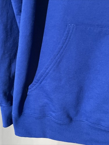 Adidas Kansas University Jayhawks NCAA Hoodie Sweatshirt Blue Medium EUC - Picture 6 of 13