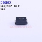 10PCSx SMAJ20CA-13-F SMA DIODES Diodes - TVS #W8#