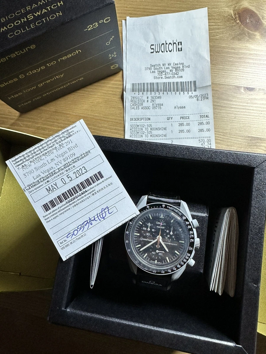 OMEGA×Swatch Mission to Moonshine gold Moonswatch The Moon Speedmaster Pink  Loom