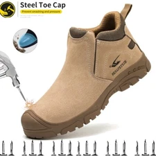 Men Indestructible Steel toe shoes Safety shoes composite toe anti piercing shoe
