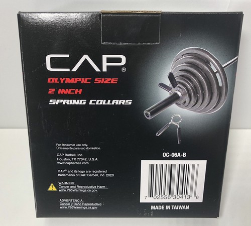 CAP Olympic 2 Inch Spring Collars NIB Same Day Shipping - Imagen 2 de 2