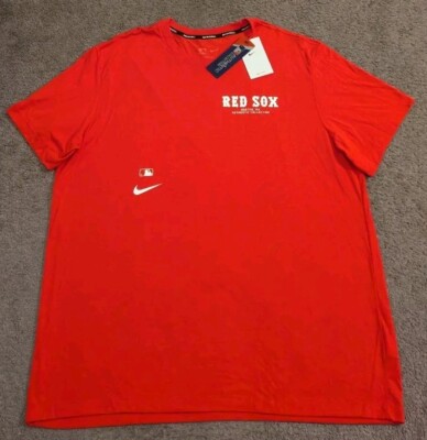 Nike Dri-Fit MLB Authentic Collection Boston Red Sox T-Shirt 015G-62Q Men's 2XL