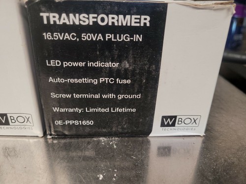 1 New MG Electronics MGT1650 Plug In Alarm Transformer 16.5VAC 50VA - Picture 3 of 4