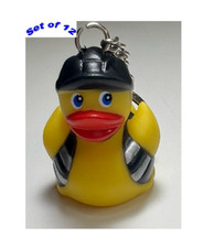 Biker Rubber Duck Keychain, Cool Looking - Waddlers Brand