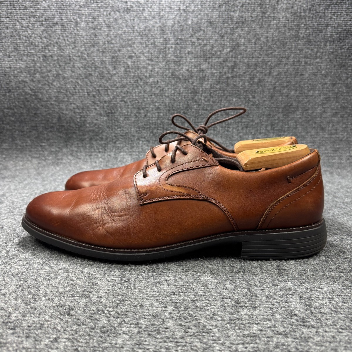Rockport Shoes Mens 11.5 Brown Leather Total Motion Plain 