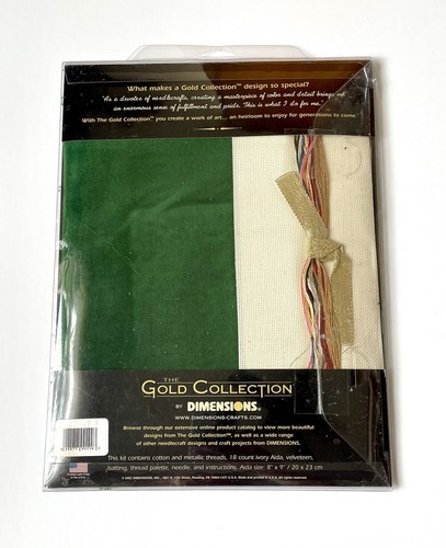 Santa And Holly Gold Nuggets Dimensions Cross Stitch Kit 8679 - Neu Versiegelt - Bild 2 von 3
