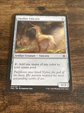 Magic the Gathering MTG Opaline Unicorn (213) Conspiracy Take the Crown B10876*