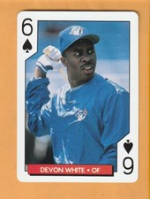 Devon White Toronto Blue Jays 1995 U.S. Playing Cards #6S