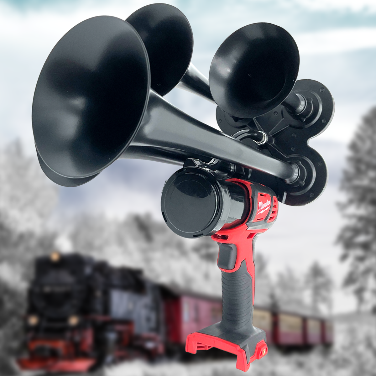 💥GatorBlast™For Milwaukee 18V Battery impact Train Air Horn 4X