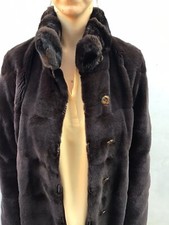 Saks Fifth Ave Brown Sheared Mink Reversible Raincoat With Chinchilla Video